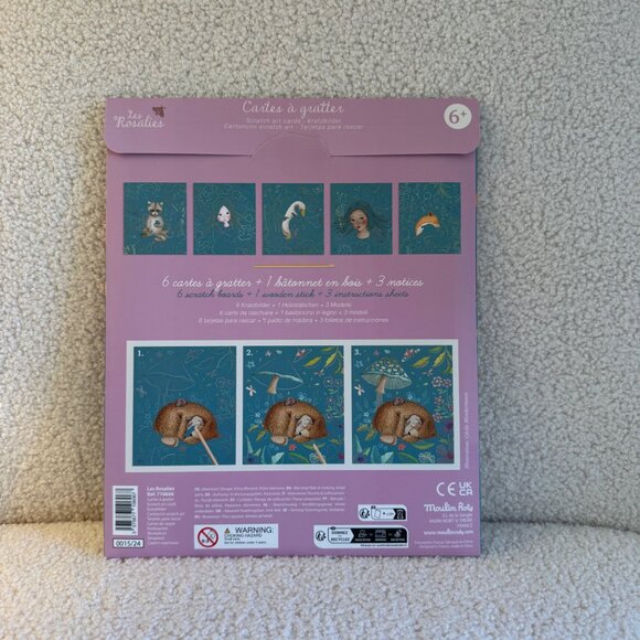 NWT! Scratch Art Cards by Moulin Roty - Picture 4 of 6